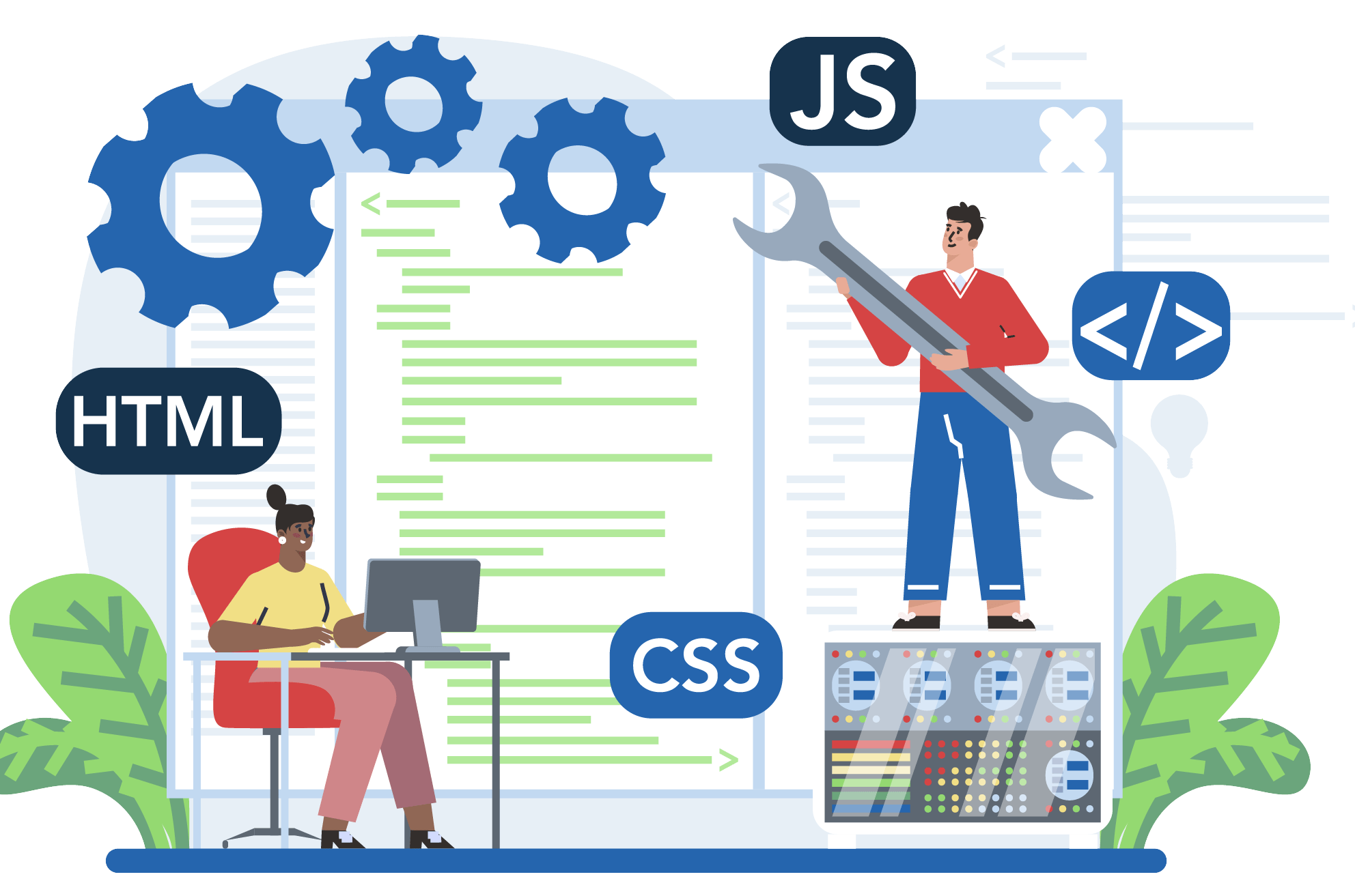 Web Development Illustration